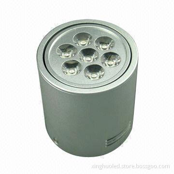 Surface-mounted 7W Downlight, Aluminum Housing and High-power LED Light Source